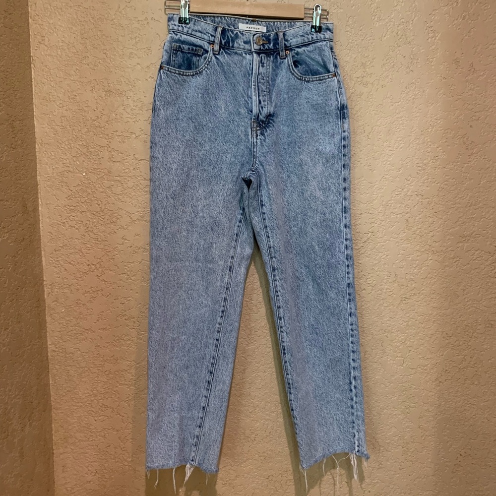 PacSun Acid Was Women’s High Raise Straight Leg Blue Jean